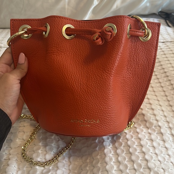 ANNA PAOLA bucket leather bag - Picture 5 of 7